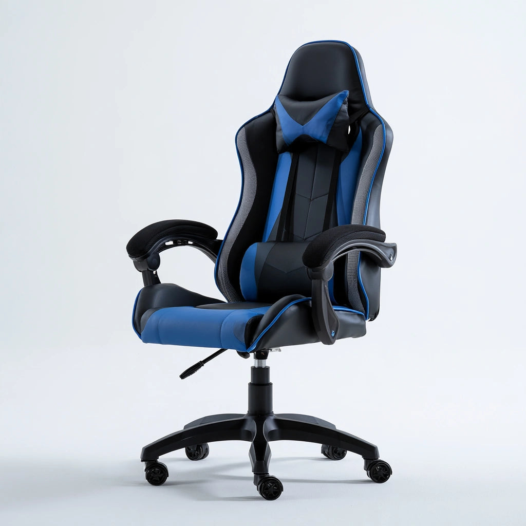 Ergonomiczny fotel gamingowy, o nowoczesnej formie, kolor: biały
